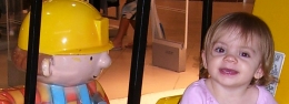 Sienna On A Bob The Builder Ride
