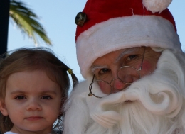 Sienna and Santa Clause