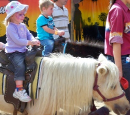 Sienna Having A Pony Ride
